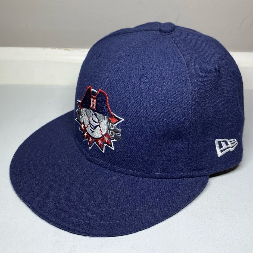 New Era 59Fifty Hagerstown Suns MD MiLB Hat Sz 7 Retired Logo Navy Baseball Cap - Picture 2 of 14